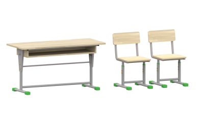 Bàn ghế học sinh 2 chỗ tăng chỉnh